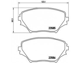 BALATA FREN ON- TOYOTA RAV4 00 05 Low-Met