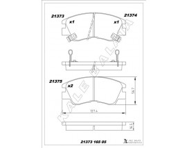 BALATA ÖN COLT-DELICA III-L200 II-L300 III-PAJERO-MONTERO-VALLEY 86-90