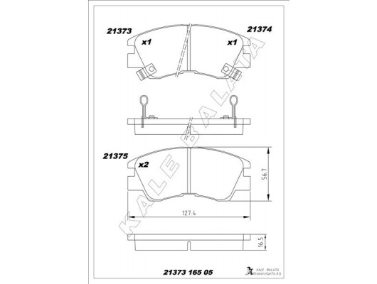 BALATA ÖN COLT-DELICA III-L200 II-L300 III-PAJERO-MONTERO-VALLEY 86-90