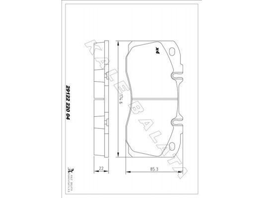 BALATA ÖN DAILY IV-V-VI-EURO CARGO I-III 06 -