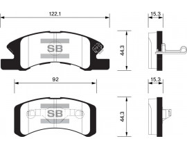 BALATA ÖN DİSK DAIHATSU COURE 1.0 12V 03-07 GDB3558