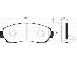 BALATA ÖN DİSK HONDA CR-V 2.4 06 ODYSSEY 2.4-3.5 05 BENZİNLİ GDB7738