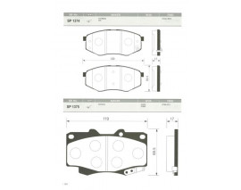 BALATA ÖN DİSK HYUNDAI SONATA 09 iX20 10 GDB3553