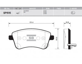 BALATA ÖN DİSK KIA VENGA 1.4-1.6 CRDI 10 GDB3509