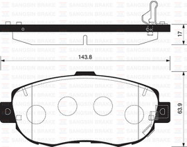 BALATA ÖN DİSK LEXUS GS-IS-SC 05 GDB1241-GDB3235-GDB1184