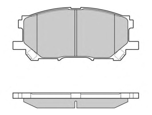 BALATA ÖN DİSK LEXUS RX 03-08 TOYOTA HARRIER 03-08 GDB3338