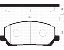 BALATA ÖN DİSK LEXUS RX 3.0 TOYOTA HIGHLANDER 01-07 GDB3286