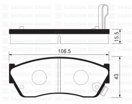 BALATA ÖN DİSK SUBARU JUSTY 1.3 4WD 95-98 TATA INDICA 98 TURBOSUZ SUZUKI ALTO-SWIFT 02 GDB883