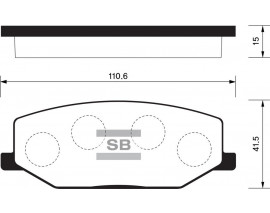 BALATA ÖN DİSK SUZUKI JIMNY 98 SJ410-SJ413 90 GDB3210-GDB383