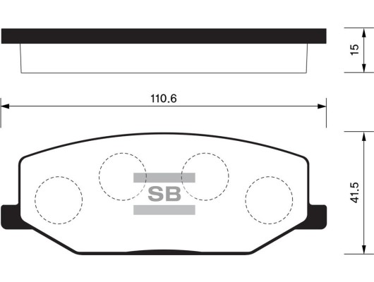 BALATA ÖN DİSK SUZUKI JIMNY 98 SJ410-SJ413 90 GDB3210-GDB383