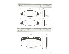BALATA ÖN DİSK TOYOTA LAND CRUISER J7-J8 98 RUNNER 2.4 90-96 GDB1154-GDB3383