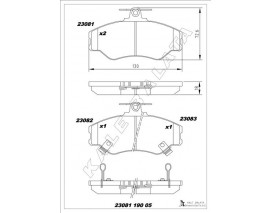BALATA ÖN H-100 MİNİBÜS/OTOBÜS-PANELVAN/VAN-PALATFORM ŞASİ PORTER PANELVAN/VAN-PICK-UP 94-04