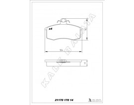 BALATA ÖN SAMARA-FORMA-VEGA 00-