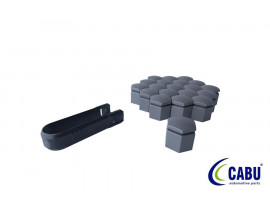 BİJON KAPAĞI KÖMÜR METALİK 19X24mm ASTRA J - K. INSIGNIA B. MOKKA 20 ADET 220644