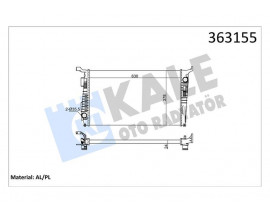BRAZING VERSİYONU KL346205 DACIA DUSTER 1.5DCI K9K 892-894-896-898 4X4 110HP 10 AC MT MEKAN İK 630X378X24 SU RADYATÖRÜ