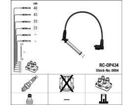 BUJİ KABLOSU CORSA B 1.2 NZ-SZ 1.4 SE 8V COMBO B-ASTRA F-VECTRA A 1.4 SE 1.6 8V SE-SZ ECOTECH-ENJ. RC-OP434