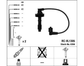 BUJİ KABLOSU VOLVO S40 1.6 1.8 1.9T4 2.0 2.T4 1995-2004 V40 1995-2004 RC-VL1305