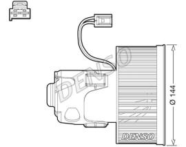 CABİN BLOWER BMW 5 F10. F11 10-16