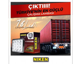 CALISMA LAMBASI 16 LEDLİ KARE