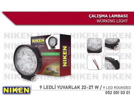 CALISMA LAMBASI 9 LEDLİ YUVARLAK