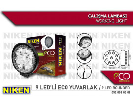 CALISMA LAMBASI ECO 9 LEDLİ YUVARLAK