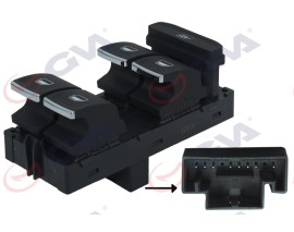 CAM AÇMA ANAHTARI GOLF7-LEON DÖRTLÜ-NİKELAJLI