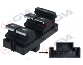 CAM AÇMA DÜGMESİ 4 LÜ KROMLU GOLF 13-17/PASSAT 15-