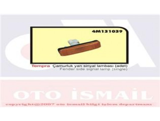 ÇAMURLUK YAN SİNYAL LAMBASI TMPR