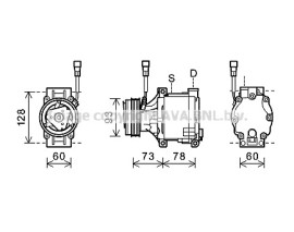COMPRESSOR. AİR CONDİTİONER SUBARU LEGACY IV 03-09