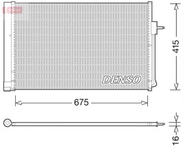 CONDENSER. AİR CONDİTİONİNG CHEVROLET VOLT 11-