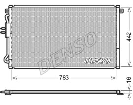 CONDENSER. AİR CONDİTİONİNG CHRYSLER VOYAGER III 95-01