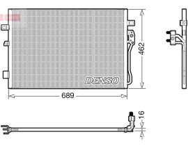 CONDENSER. AİR CONDİTİONİNG DODGE JOURNEY 08-