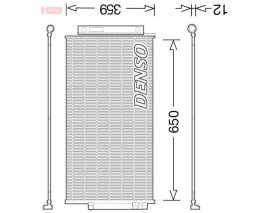 CONDENSER. AİR CONDİTİONİNG FIAT 500X 14-