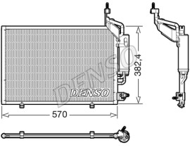 CONDENSER. AİR CONDİTİONİNG FORD FIESTA VI 08-