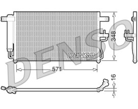 CONDENSER. AİR CONDİTİONİNG HYUNDAI ACCENT II 99-06