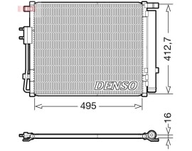 CONDENSER. AİR CONDİTİONİNG HYUNDAI GRAND SANTA F III 13-