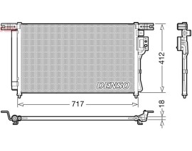 CONDENSER. AİR CONDİTİONİNG HYUNDAI SANTA F II 06-13