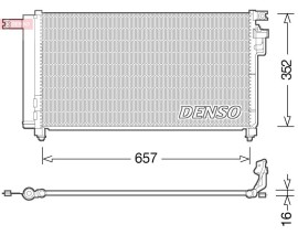 CONDENSER. AİR CONDİTİONİNG KIA RIO II 05-