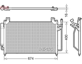 CONDENSER. AİR CONDİTİONİNG MAZDA CX-7 07-14