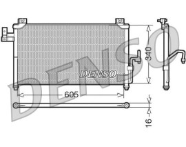 CONDENSER. AİR CONDİTİONİNG MAZDA PREMACY 99-05