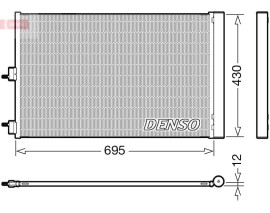 CONDENSER. AİR CONDİTİONİNG MERCEDES-BENZ A-CLASS W176 12-18