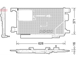 CONDENSER. AİR CONDİTİONİNG MERCEDES-BENZ C-CLASS 203 00-07