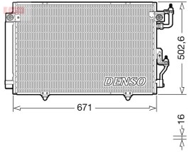 CONDENSER. AİR CONDİTİONİNG MITSUBISHI PAJERO CLASSİC 02-