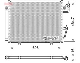 CONDENSER. AİR CONDİTİONİNG MITSUBISHI PAJERO IV 06-