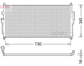 CONDENSER. AİR CONDİTİONİNG NISSAN ALMERA CLASSİC 06-