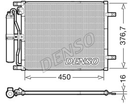 CONDENSER. AİR CONDİTİONİNG NISSAN MICRA III K12 03-10
