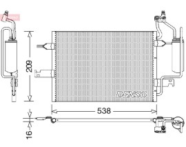 CONDENSER. AİR CONDİTİONİNG OPEL MERIVA A 03-10