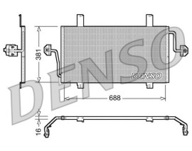 CONDENSER. AİR CONDİTİONİNG OPEL MOVANO A 98-