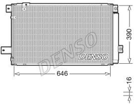 CONDENSER. AİR CONDİTİONİNG TOYOTA AVENSIS 03-09