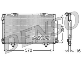 CONDENSER. AİR CONDİTİONİNG TOYOTA AVENSIS 97-03